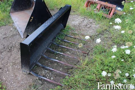 skid steer manure fork attachment